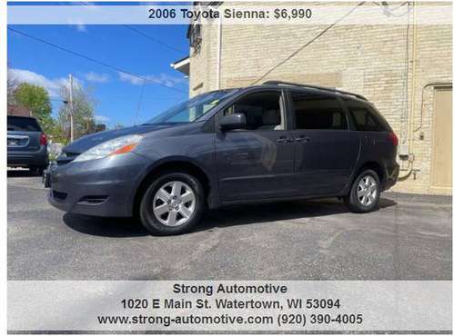 2006 Toyota Sienna LE 7 Passenger 4dr Mini Van - - by for sale in WATERTOWN, IL