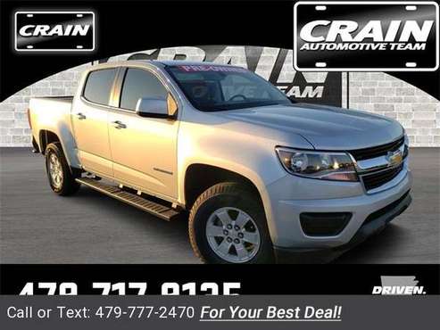 2017 Chevy Chevrolet Colorado Work Truck pickup Silver Ice for sale in Springdale, AR