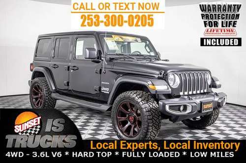 2019 Jeep Wrangler 4x4 4WD Unlimited Sahara SUV AWD WARRANTY 4 LIFE... for sale in Sumner, WA
