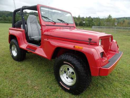 1992 *Jeep* *Wrangler* *2dr Renegade* Red for sale in Johnstown , PA
