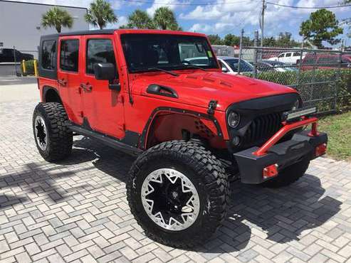 2014 Jeep Wrangler Unlimited Rubicon - Lowest Miles / Cleanest Cars... for sale in Fort Myers, FL
