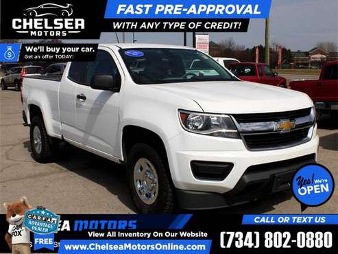 197/mo - 2016 Chevrolet Colorado Work Truck Extended Cab - Easy for sale in Chelsea, OH