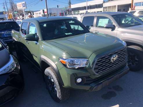 New 2021 Toyota Tacoma 4x4 Trd Offroad *Premium Pkg* V6 4wd ARMY... for sale in Burlingame, CA