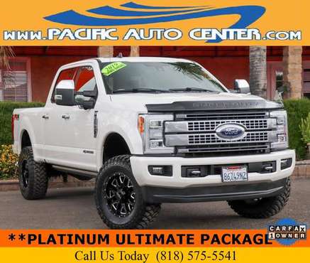 2019 Ford F-350 F350 Short Bed Diesel Platinum Crew Cab 4WD 36515 for sale in Fontana, CA