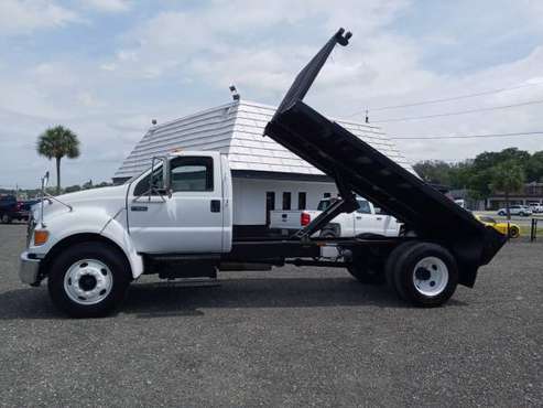 2007 Ford F-650 Flatbed Dump Powered By Caterpillar Delivery for sale in TN