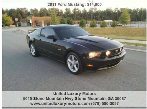 2011 Ford Mustang GT Premium 2dr Fastback, Financing Call for sale in Stone Mountain, GA