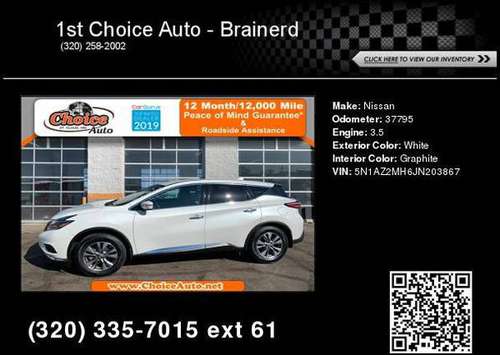 2018 Nissan Murano S 799 DOWN DELIVER S ! - - by for sale in ST Cloud, MN
