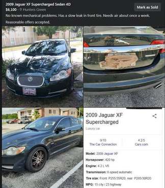 Jaguar XF Supercharged 2009 Not a Dealer - - by for sale in Land O Lakes, FL