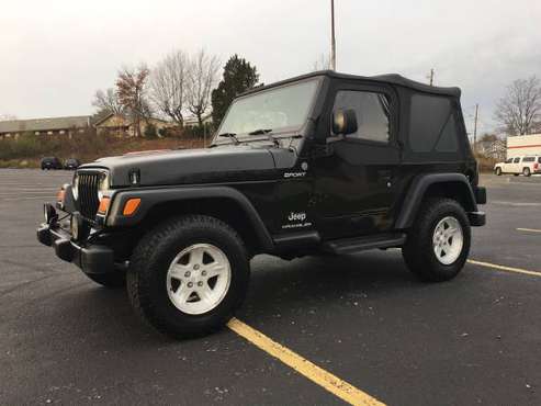 2004 Jeep Wrangler 4.0 5 speed - cars & trucks - by owner - vehicle... for sale in Bedford, IN