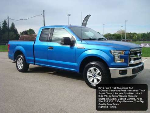 2016 Ford F-150 XLT SuperCab F150 Backup Camera Bluetooth Alloys Blue for sale in Highland Park, IN