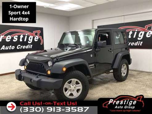 2014 Jeep Wrangler Sport 4X4 - 100 Approvals! - cars & for sale in Tallmadge, OH