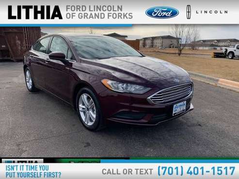 2018 Ford Fusion SE FWD - cars & trucks - by dealer - vehicle... for sale in Grand Forks, ND