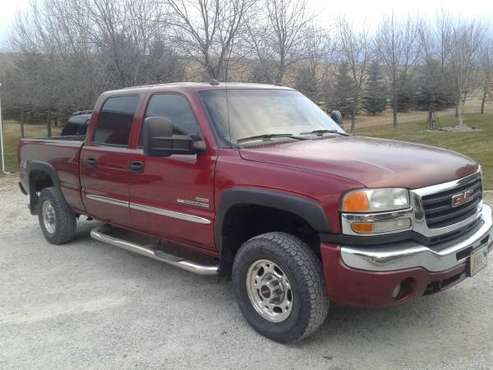 1 owner 2004 GMC 2500 Duramax Crewcab 4x4 - cars & trucks - by owner... for sale in Belgrade, MT