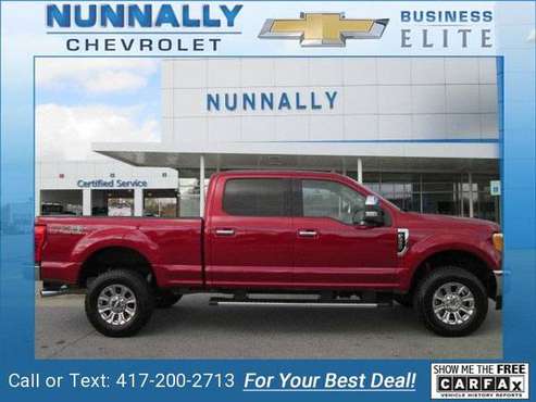 2017 Ford F250SD XLT pickup Race Red - cars & trucks - by dealer -... for sale in Bentonville, MO