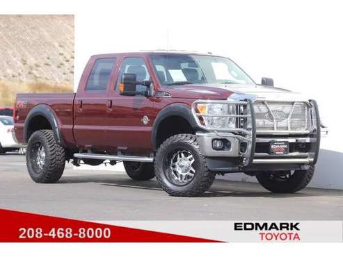 2015 Ford Super Duty F350 SRW LARIAT pickup Vermillion Red [R for sale in Nampa, ID