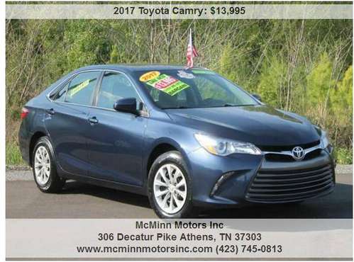 2017 Toyota Camry LE - One Owner! Tons of Service Records! Backup Cam! for sale in Athens, TN