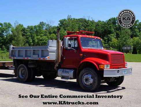 1990 International 4900 - 2WD 7 6L 11ft Dump Truck - DT466 (235601) for sale in Dassel, MN