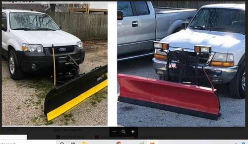 2 Small Plows ★ 2017 MEYER SNOW PLOW 2006 ESCAPE Only private use -... for sale in Champaign, IA