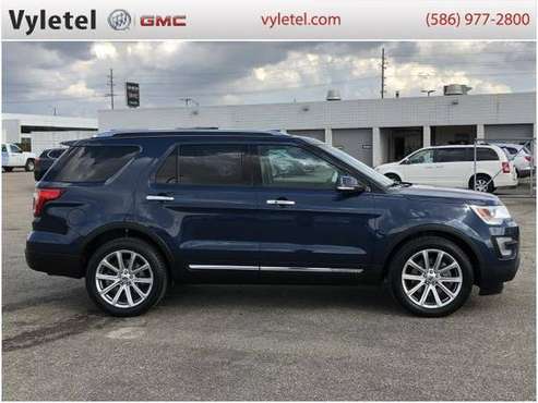 2017 Ford Explorer SUV Limited FWD - Ford Blue Jeans Metallic - cars... for sale in Sterling Heights, MI