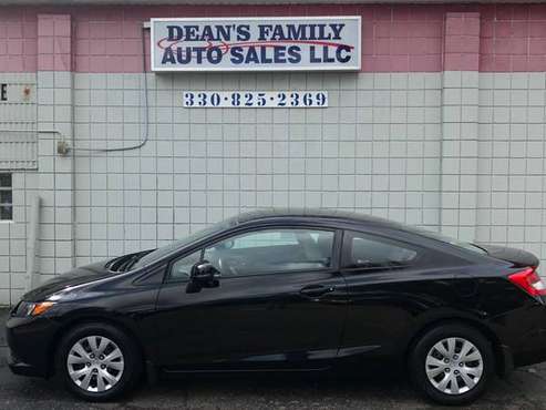 Dean's Family Auto Sales 2012 Black Honda Civic LX for sale in Norton, OH