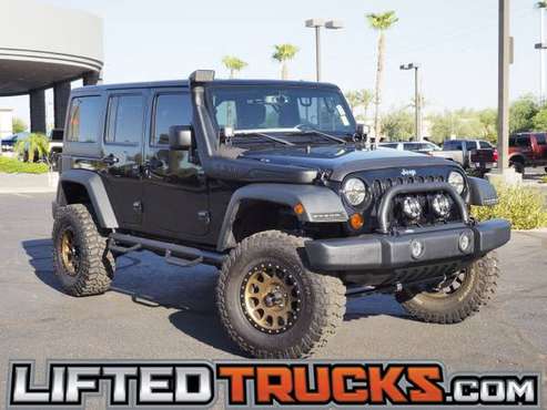 2015 Jeep Wrangler Unlimited 4WD 4DR SPORT SUV 4x4 Pas - Lifted... for sale in Glendale, AZ