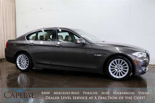 Great BMW 5-Series Turbo with Navigation, Backup Cam and Xenon for sale in Eau Claire, MN