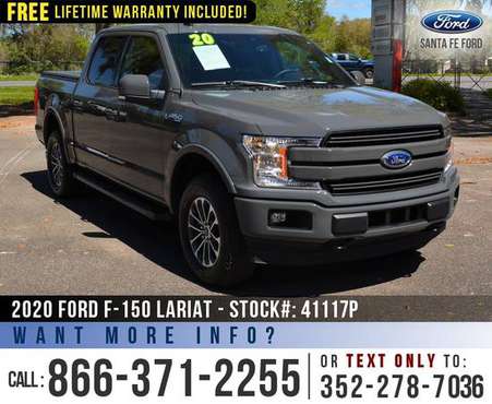 2020 FORD F150 LARIAT 4WD Leather, F-150 4X4, Tailgate Step for sale in Alachua, FL