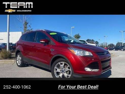 2015 Ford Escape Titanium suv Red - cars & trucks - by dealer -... for sale in Goldsboro, NC