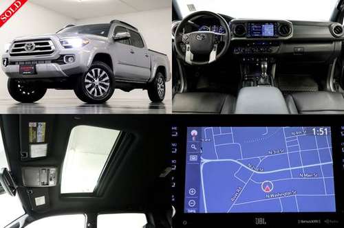 SLEEK Silver TACOMA 2020 Toyota Limited 4X4 4WD Crew Cab SUNROOF for sale in clinton, OK