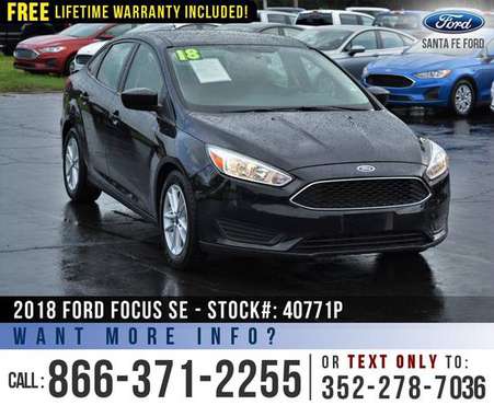 *** 2018 FORD FOCUS SE *** Camera - SYNC - Leather Seats - cars &... for sale in Alachua, GA