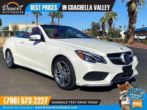 2017 Mercedes-Benz E 400 16,000 miles LIKE NEW 1 OWNER Convertible w... for sale in Palm Desert , CA