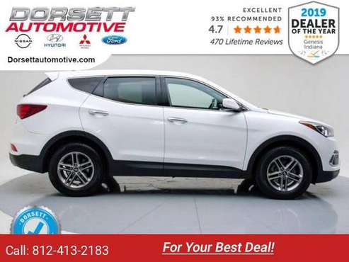 2018 Hyundai Santa Fe Sport hatchback Pearl White - cars & trucks -... for sale in Terre Haute, IN