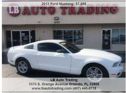 2012 Ford Mustang V6 2dr Fastback - cars & trucks - by dealer -... for sale in Orlando, FL