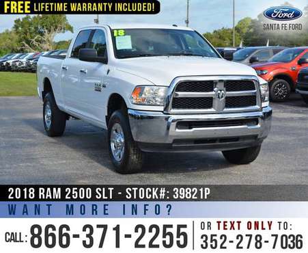 ‘18 Ram 2500 SLT 4WD *** Camera,Tinted Windows, SiriusXM *** for sale in Alachua, FL