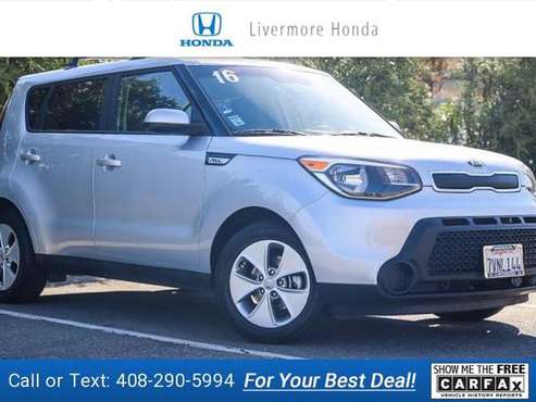 2016 Kia Soul Base hatchback Bright Silver - - by for sale in Livermore, CA