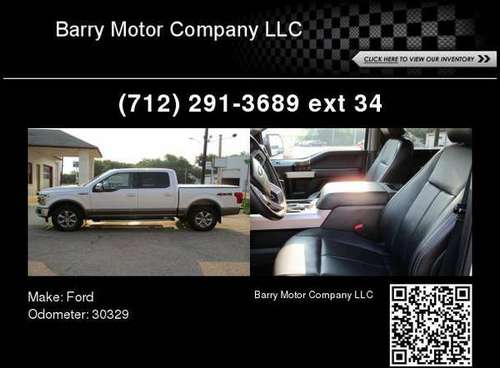 2018 Ford F-150 LARIAT IN HOUSE FINANCING! - cars & trucks - by... for sale in Danbury, IA