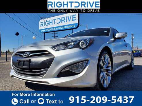 2013 Hyundai Genesis Coupe 3.8 Track Coupe 2D coupe SILVER - cars &... for sale in El Paso, TX