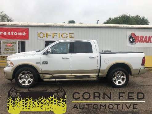 2012 DODGE RAM 1500 LARAMIE LONG+4X4+NAV+COOLED SEATS+ALPINE SOUND for sale in CENTER POINT, IA
