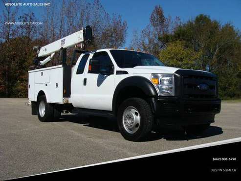 2012 FORD F550 EXTENDED CAB 4X4 SERVICE W/ CRANE STOCK #790 -... for sale in Corinth, TN