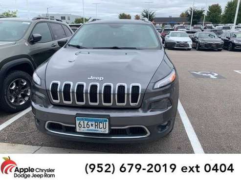 2015 Jeep Cherokee SUV Limited (Granite Crystal Metallic Clearcoat) for sale in Shakopee, MN