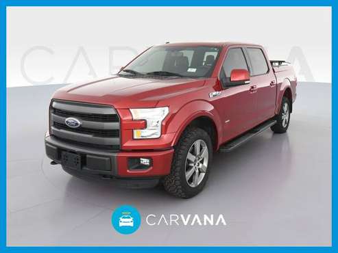 2015 Ford F150 SuperCrew Cab Lariat Pickup 4D 5 1/2 ft pickup Red for sale in York, PA