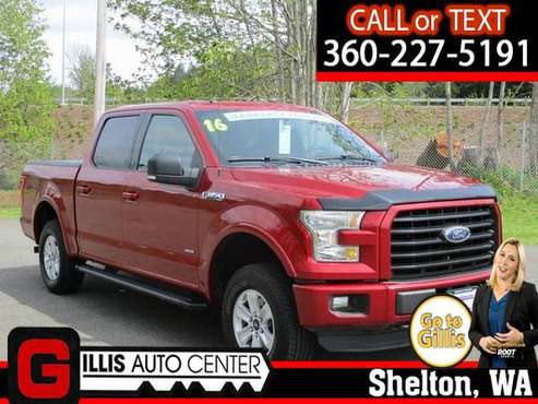 2016 Ford F-150 4x4 4WD F150 Crew cab XLT SuperCrew PICKUP TRUCK for sale in Shelton, WA