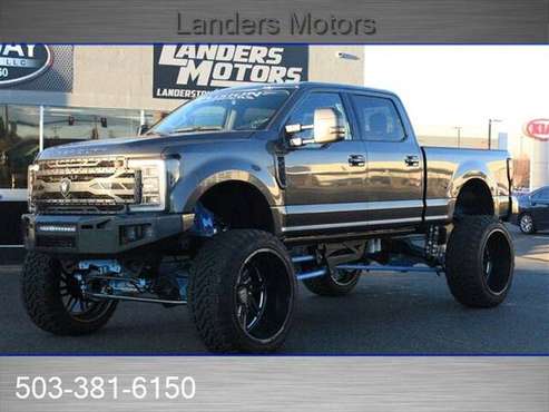 2017 FORD F250 LARIAT 4X4 LIFTED DELETED TUNED AIR LIFT DIESEL SEMA for sale in GRESHAM, WA