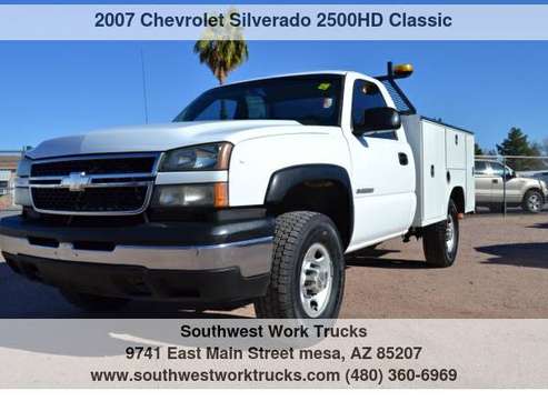 2007 Chevrolet Silverado 2500HD Classic 2WD Reg Cab Service Utility for sale in Mesa, AZ