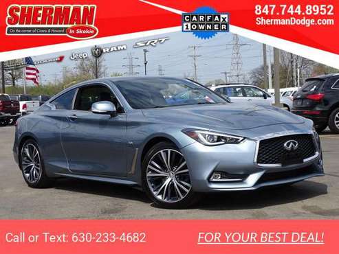 2017 INFINITI Q60 2 0t Base coupe Hagane Blue - - by for sale in Skokie, IL