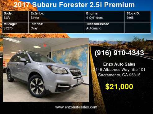 2017 Subaru Forester 2.5i Premium CVT for sale in Sacramento , CA