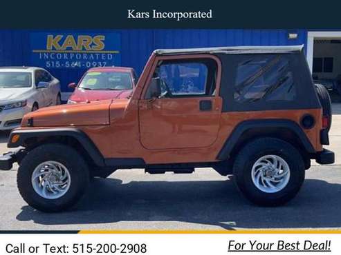 2001 Jeep Wrangler Sport suv Orange - - by dealer for sale in Pleasant Hill, IA