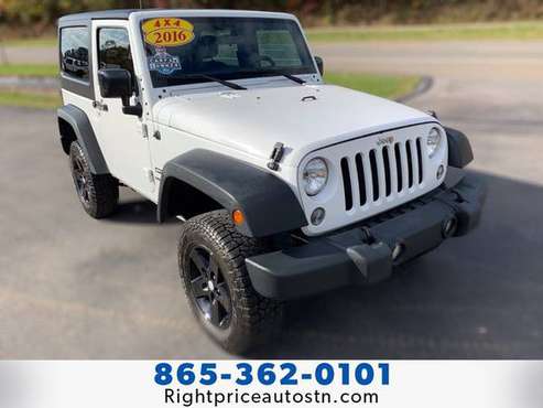 2016 JEEP WRANGLER SPORT * 4X4 * 1 OWNER * No Accidents * We FINANCE... for sale in Sevierville, TN