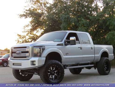 *2013 FORD F-250 PLATINUM* LEATHER/SUNROOF/LIFTED/4X4/FULLY LOADED!! for sale in Tyler, TX
