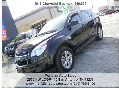 2015 CHEVROLET EQUINOX LS 4DR SUV, GREAT COMFORTABLE SUV, LOOK!!! -... for sale in San Antonio, TX